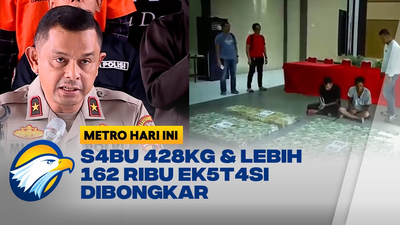 Bareskrim Bongkar Peredaran 428 Kg S4bu & Lebih 162 Ribu Ek5t4si di Aceh, Bali Riau