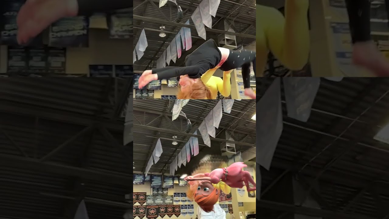 ADLEY Does A BACKFLiP In REAL LiFE Cartoon FAiRY Adley S MAGiCAL Gymnastics Tricks With Her Coach 
