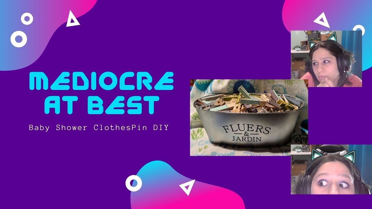 Clothespin Game - Baby Shower Game - DIY