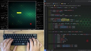 ASMR Programming - Coding Snake Game - No Talking