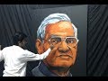 A live art Tribute to Atal Bihari Vajpayee Ji