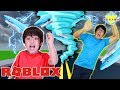 RYAN VS DADDY ESCAPING TORNADO VALLEY ULTIMATE IN ROBLOX! Let's Play