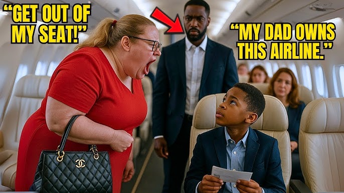 White Woman Stole Black Boy's Seat, Rattled When His Airline-Owner Dad  Appeared - YouTube