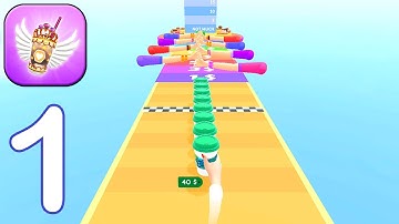 Coffee Stack - Gameplay Walkthrough Part 1 All Levels 1-7 (iOS,Android)