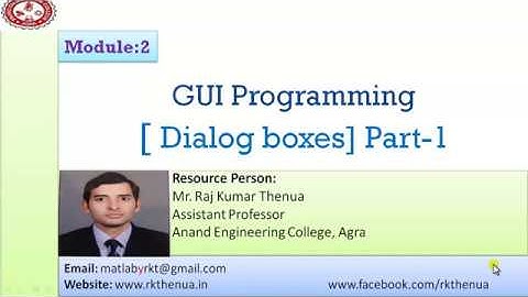 MATLAB programming for Dialog boxes Part-1