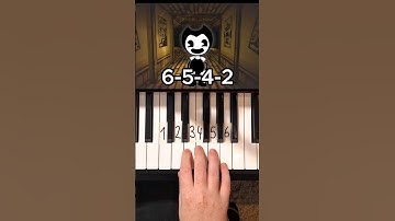 2/2 Bendy and the Ink Machine Song (Build Our Machine) Piano Tutorial #shorts