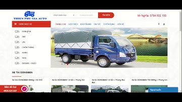 Thiết kế website bán xe ô tô