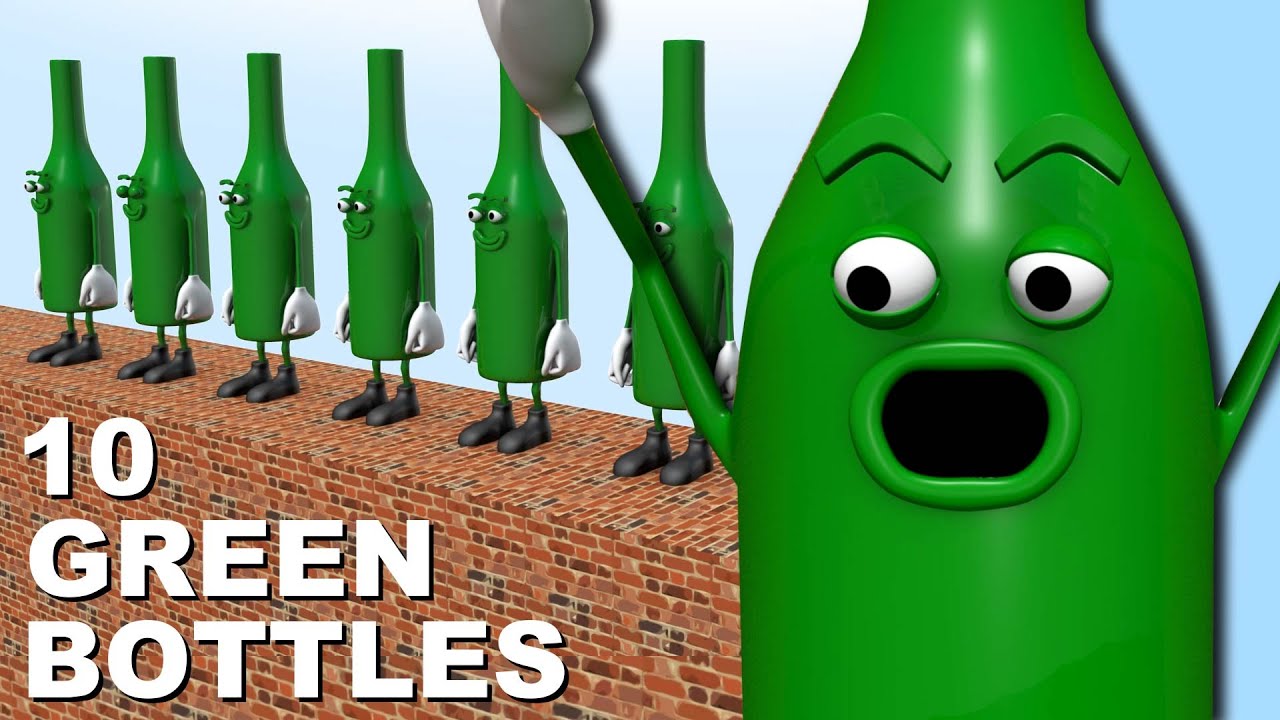 10 Green Bottles Bottle Friends Childrens Nursery Rhyme The