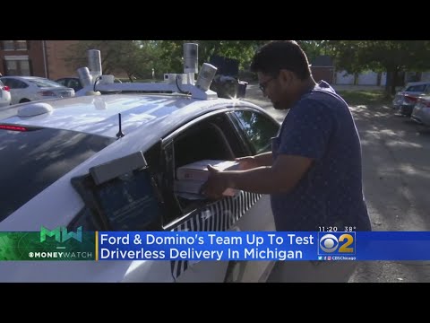Video: Il domino ha la consegna senza conducente?