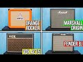 SMALL TUBE COMBO SHOOTOUT - Marshall Origin 20 VS Fender Blues Jr VS Vox AC15 VS Orange Rocker 15