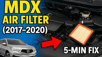 ACURA MDX ENGINE AIR FILTER REPLACEMENT TUTORIAL