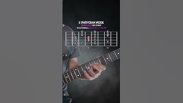 E Phrygian mode 3 notes per string