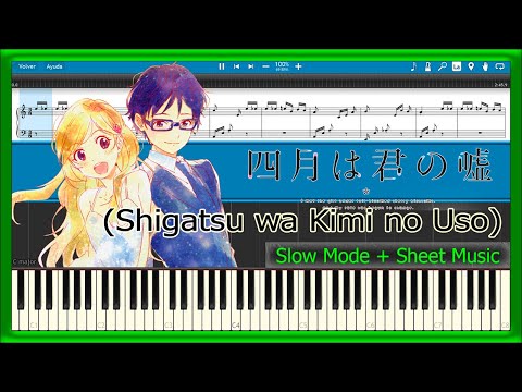 Losing-Heart-❤️-Shigatsu-wa-Kimi-no-Uso-🎻-[Slow]-(PIANO-T
