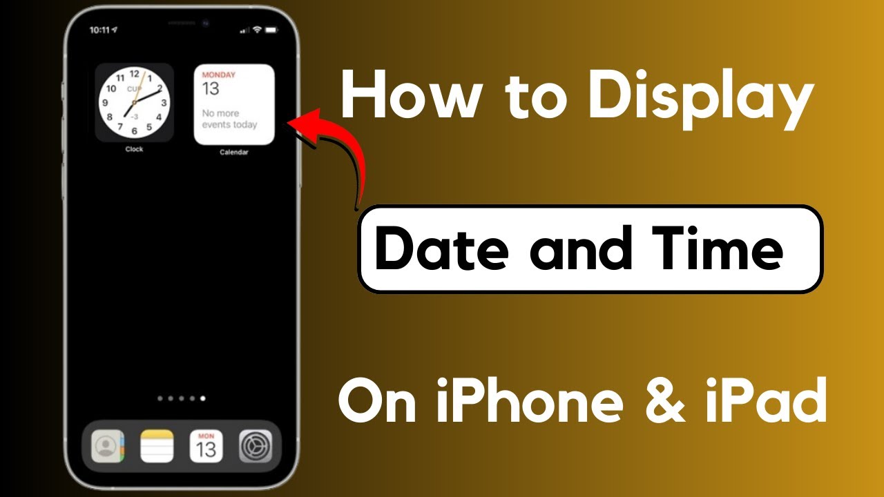 How To Display Date And Time On IPhone Home Screen YouTube