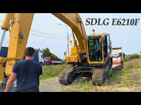 Дали китайский экскаватор на день! SDLG E6210F/обзор