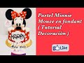 Minnie Mouse pastel en Fondant (Tutorial decoración )