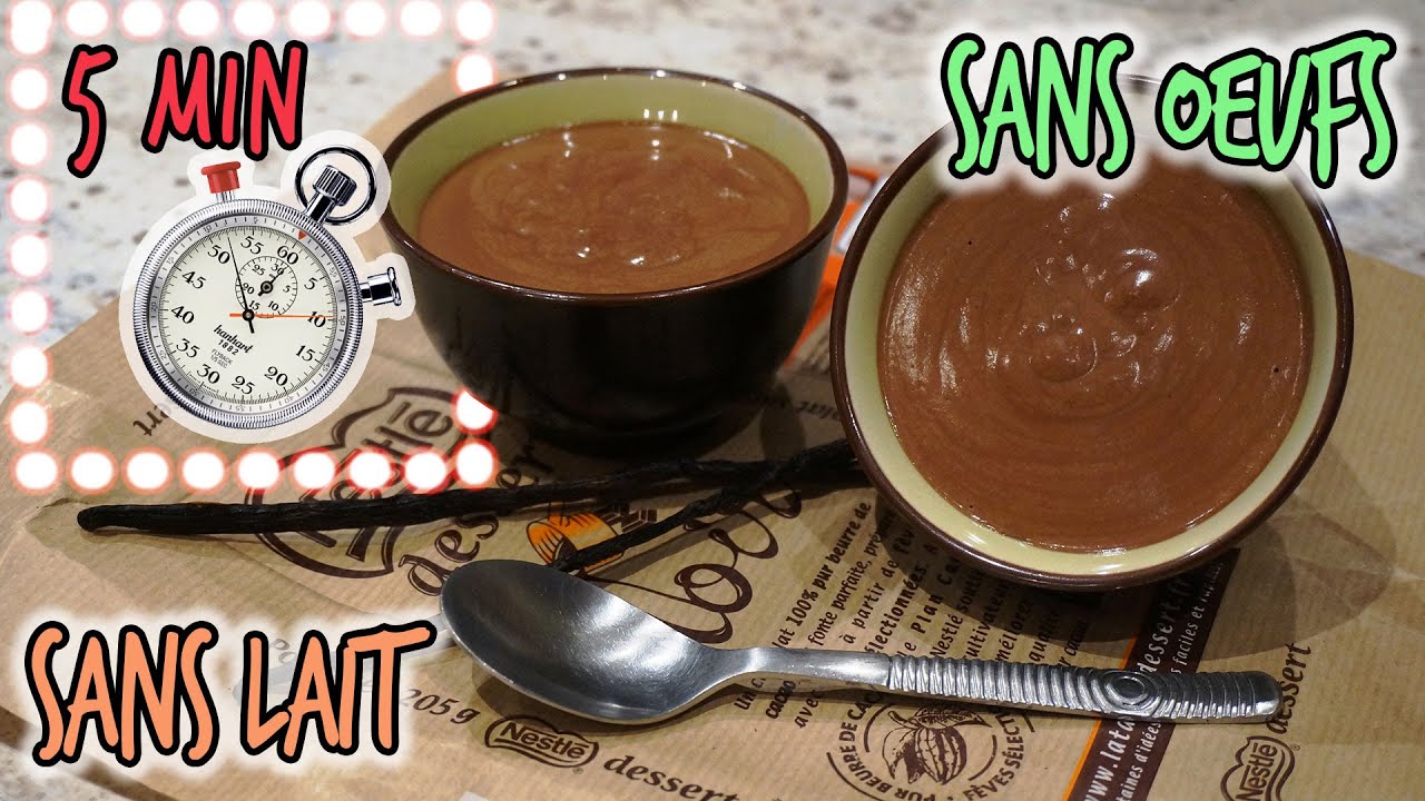 Une Mousse Au Chocolat Sans Lait Ni Oeufs En 5 Minutes Recette Sidjie