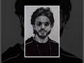 How to draw Shahrukh Khan sketch with charcoal Pancil 💯 #shahrukh_khan #srk #trending #viral #shorts