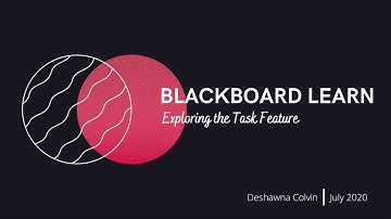 Blackboard Learn - Task Feature
