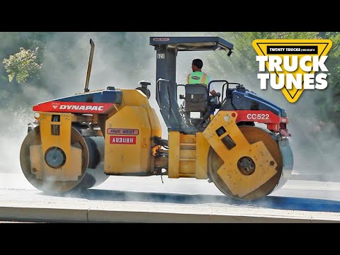 Road Roller for Children | Truck Tunes for Kids | Twenty Trucks