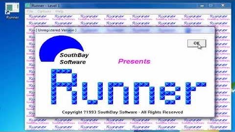 Windows 3.1 Games: Runner (a game like Lode Runner, for Windows 3.1)