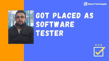 Bishal Placed as Software Tester | Software Testing Course Placements | Besant Technologies Review