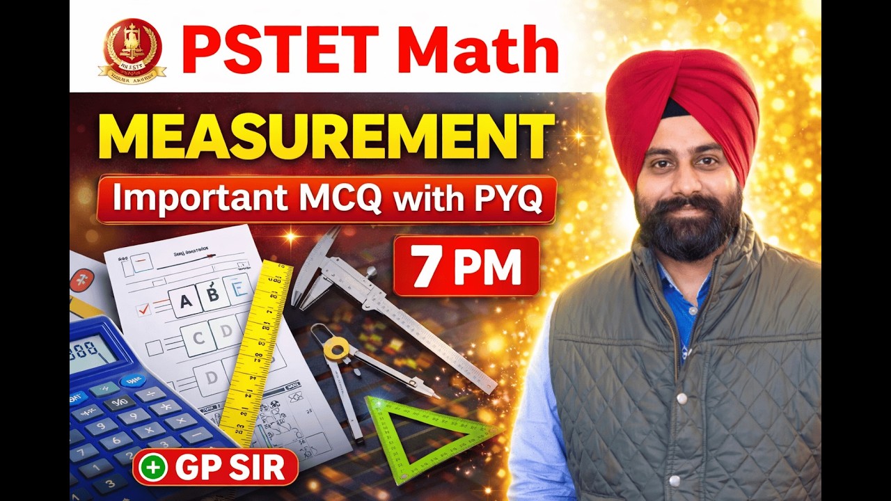 MEASUREMENT IMPORTANT MCQ'S  FOR  PSTET 1 AND 2