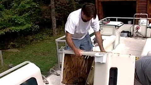 Tuff Coat on Ship Shape TV -Pontoon