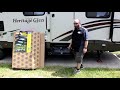 Installing the Solid Step Camper  RV Entrance Stairs by Lippert Components and Review