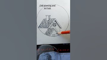 circle drawing beautiful and very easy step by step #drawing #art #easydrawing #easyhouse #shorts