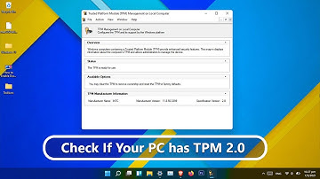 5 ways to check if your PC has TPM 2.0 or no