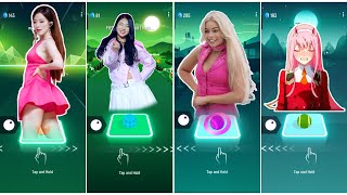 Queen card VS Cupid Fifty Fifty VS Barbie Girl VS Toca Toca - Tiles Hop screenshot 5
