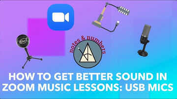 Better Sound for Online Lessons w/USB microphones - Notes & Numbers: How to do Music Lessons on Zoom