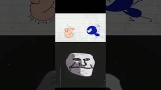 troll face meme | meteorite | Pencilmation PART - 135 #shorts #trollface #memes #animation