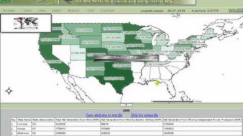 WENDI Gateway WindGIS Demonstration Video to Explore Yearly Net Generation from Wind