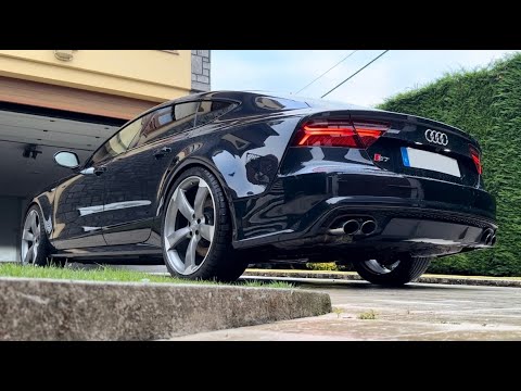 Audi S7 (C7.5) Exhaust sound, Stage1, Front muffler delete + X pipe