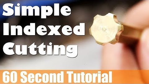 60s - How To Make Simple PCD Indexed Cuts W/OUT Indexing Chuck Or Mill on the Mini Metal Lathe