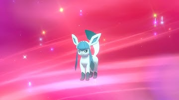 When you force evolve Eevee into a Glaceon in Pokémon Sword & Shield