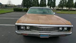 1971 Chrysler New Yorker Tour, Start Up, Drive