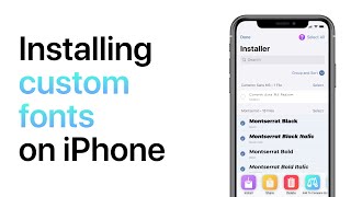 How to Install Custom Fonts on iPhone - install from Dafont, Google Fonts, etc.