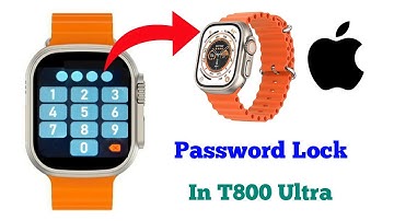 How To Lock T800 Ultra Smart watch | password lock in T800 ultra smartwatch #smartwatchclub #lock