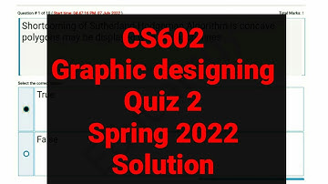 CS602 Graphic designing Quiz 2 Spring 2022 solution.