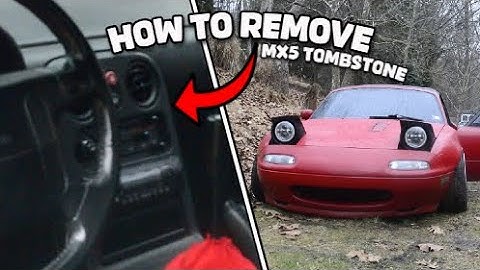 How to remove Tombstone & Center Console from MIATA-MX5