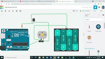 motor speed controller with arduino in tinkercad | motor speed controller with PWM in tinkercad