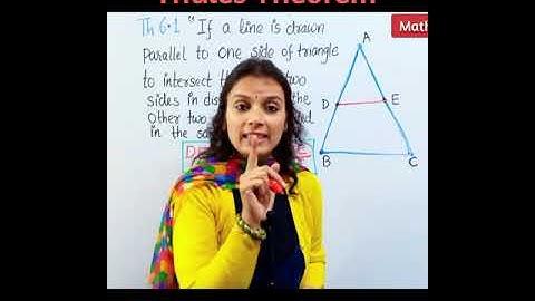 Triangles Class 10 | Thales Theorem | Basic Proportionality Theorem BPT #shorts #youtubeshorts