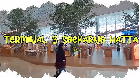 Walking at Terminal 3, Soekarno-Hatta