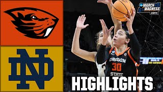 NCAA Tournament Sweet 16: Oregon State Beavers vs. Notre Dame Fighting Irish | Full Game Highlights