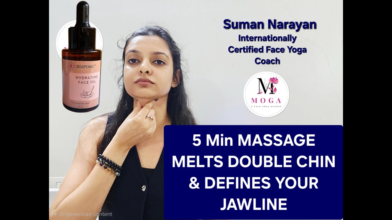 5 MINUTES MASSAGE MELTS DOUBLE CHIN & DEFINES YOUR JAWLINE