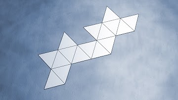 Net of Gyroelongated Square Bipyramid / Розгортка скручено подовженої чотирикутної біпіраміди (J17)