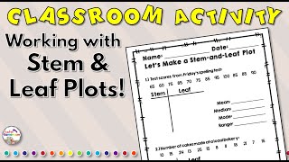 Stem and Leaf Plot Worksheets